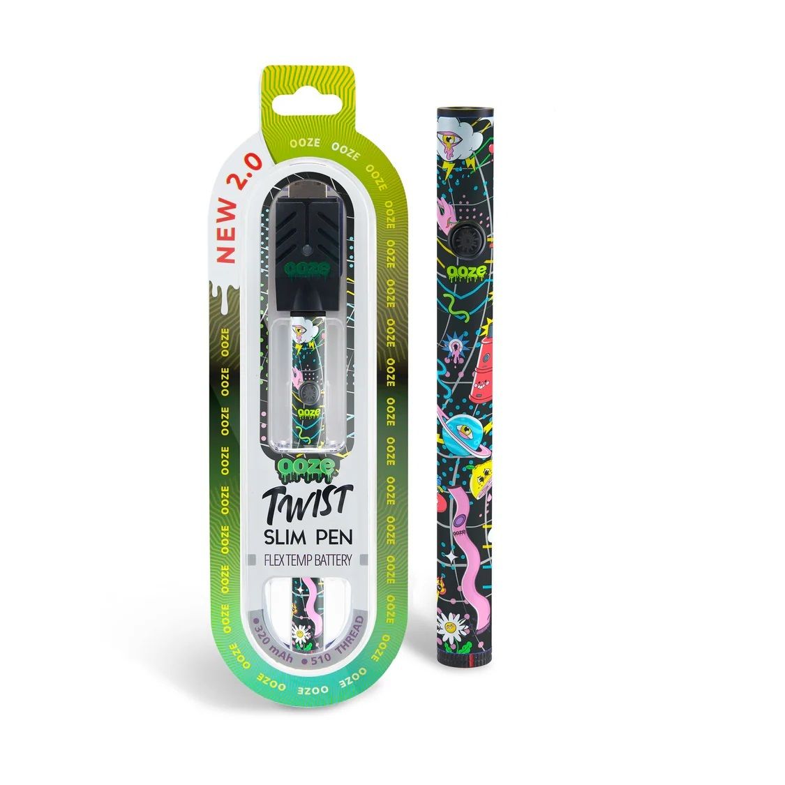 Ooze Twist Slim Pen 2.0 - 510 Thread - Time Warp