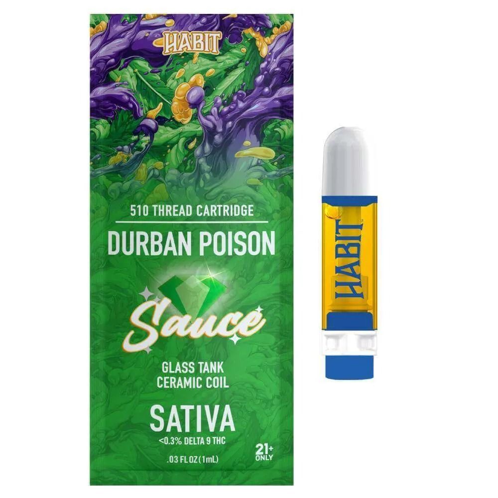 Habit Durban Poison Sativa 1G THCA Cart
