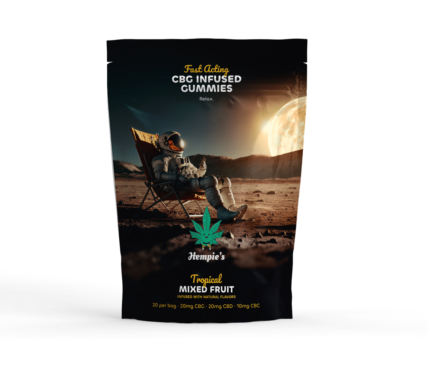 Hempie's CBG Gummies - 30 count - 20mg CBG + 20mg CBD + 10mg CBC