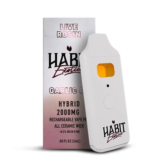 Habit Exotics Garlic OG Hybrid 2G THCA Disposable
