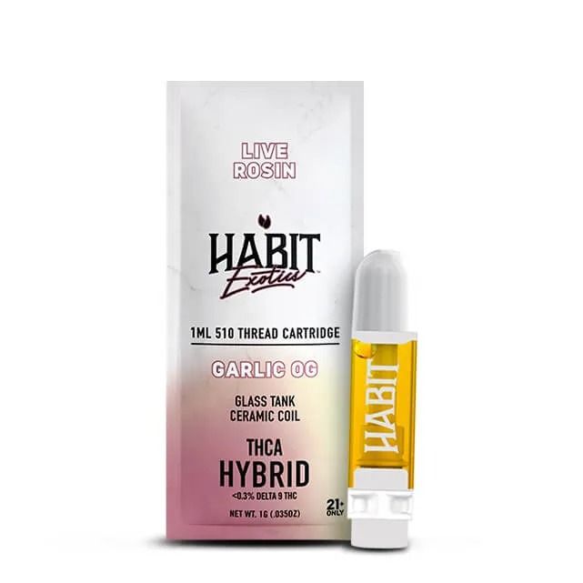 Habit Exotics Garlic OG Hybrid 1G THCA Cart