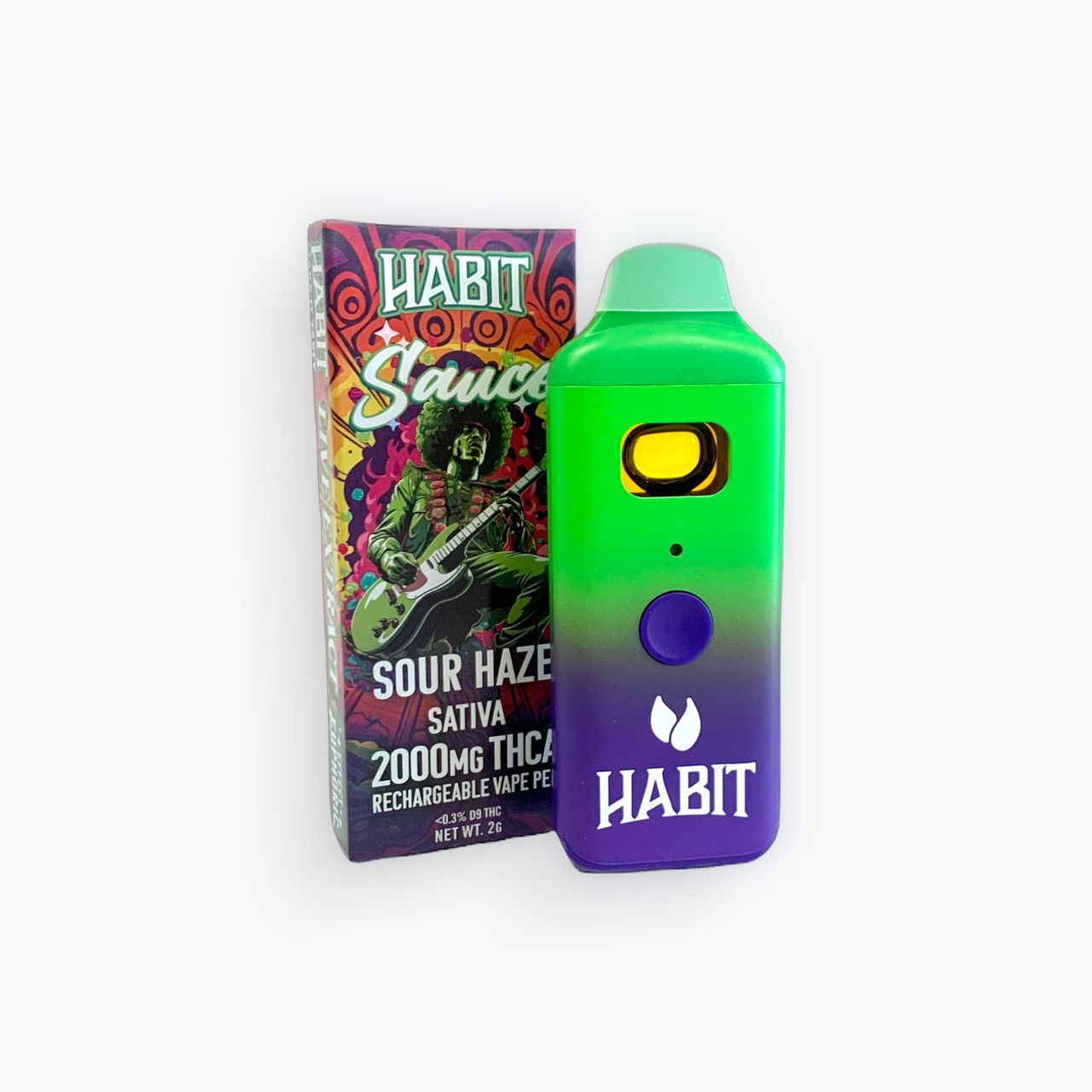 Habit Sour Haze Sativa 2G THCA Disposable