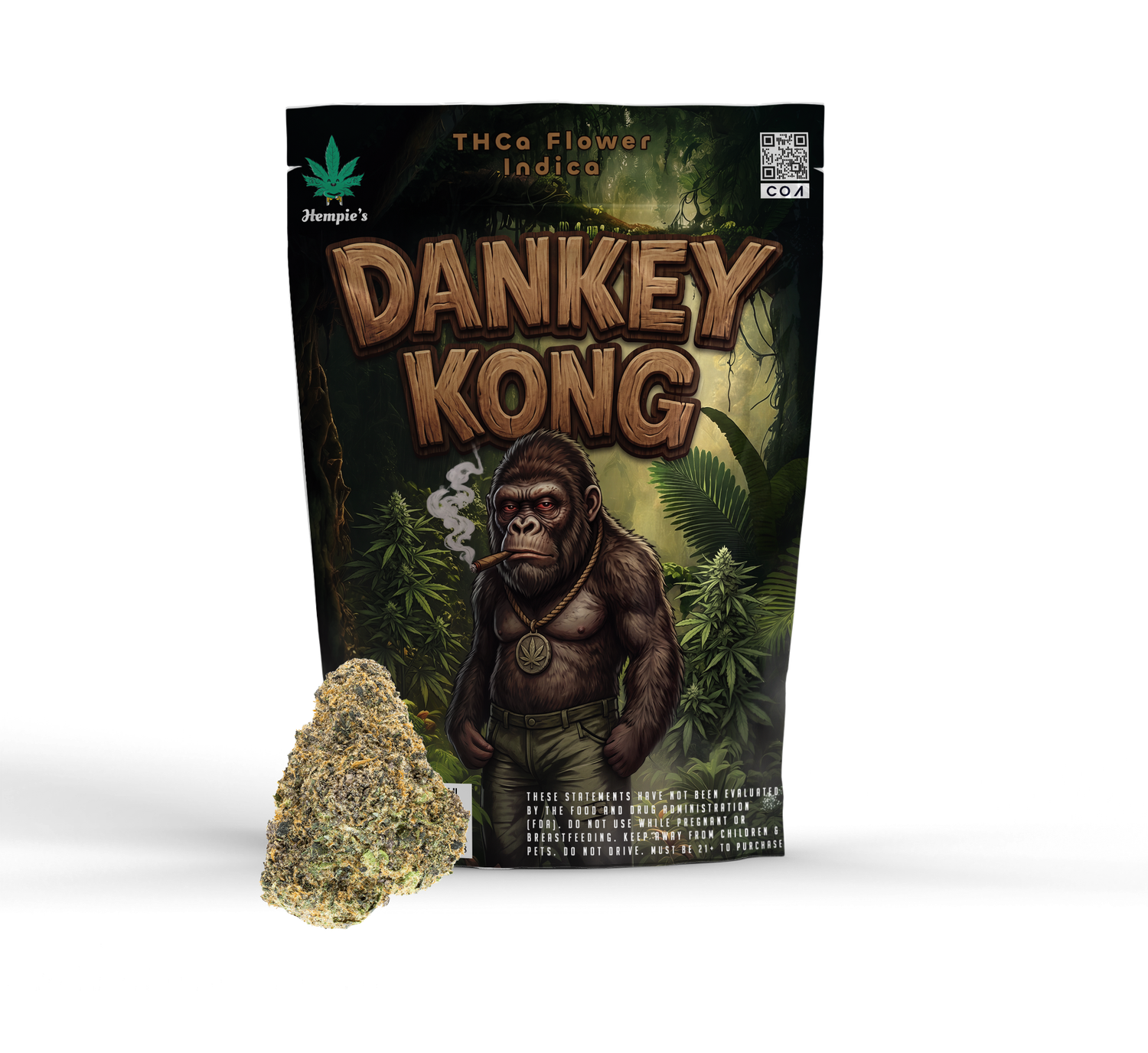 THCA Flower - AAA Dankey Kong - Indica