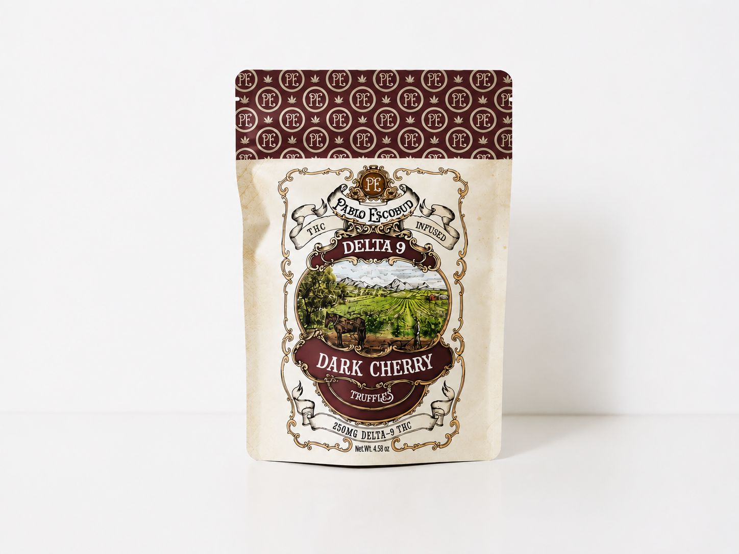 Pablo Escobud 250mg D9 Truffles - Dark Cherry