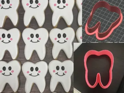 Stampo a forma di dentino felice