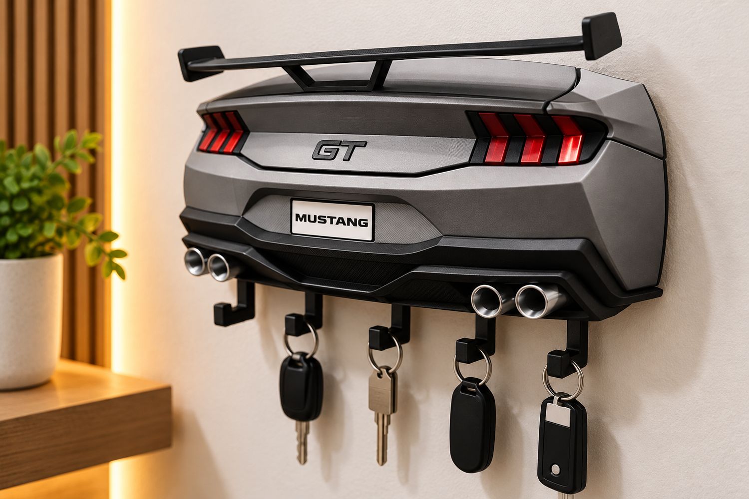 Mustang GT – Portachiavi da Parete Sportivo 3D Mustang GT – Portachiavi da Parete Sportivo 3D