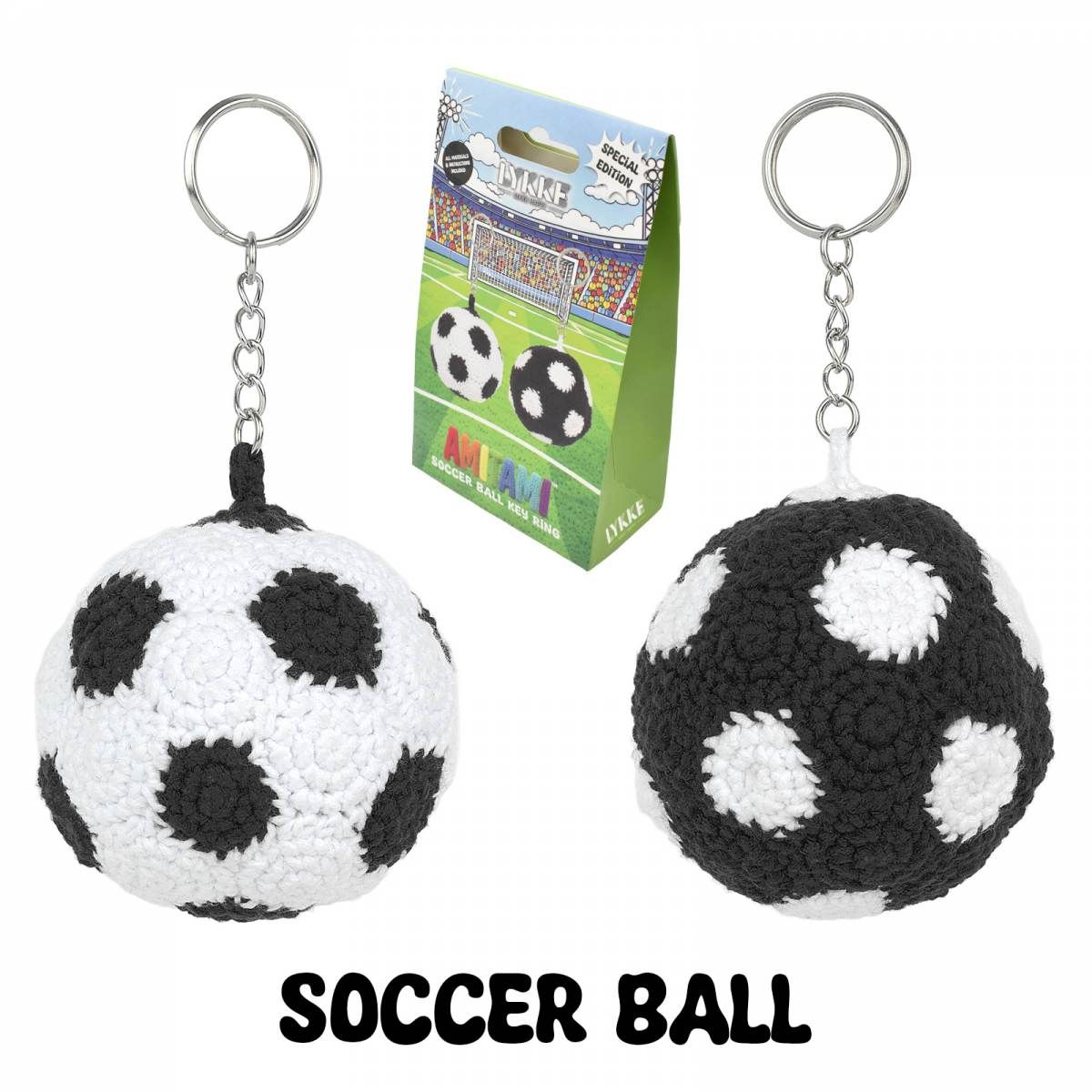 Amitami - Soccer Ball Key Chain