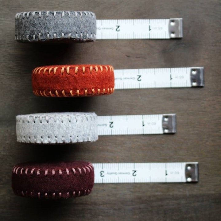 Hand-Stitched Woolen Tape Measure