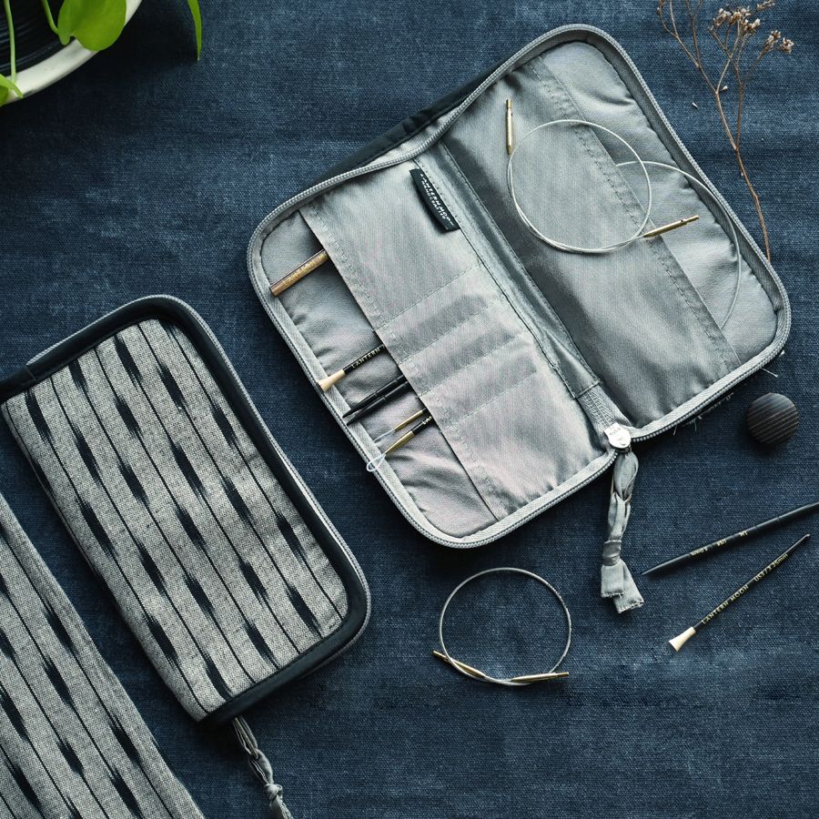 Lantern Moon Circular Case IKAT