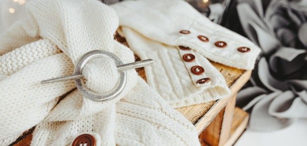 Pewter Scarf Ring and Pin
