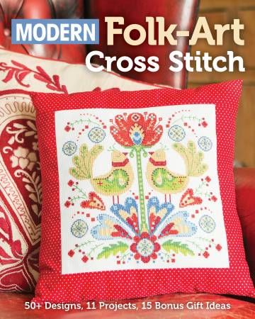 Modern Folk Art Cross Stitch Book