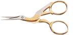 Scissors - 3-1/2" Stork Embroidery (MUN)