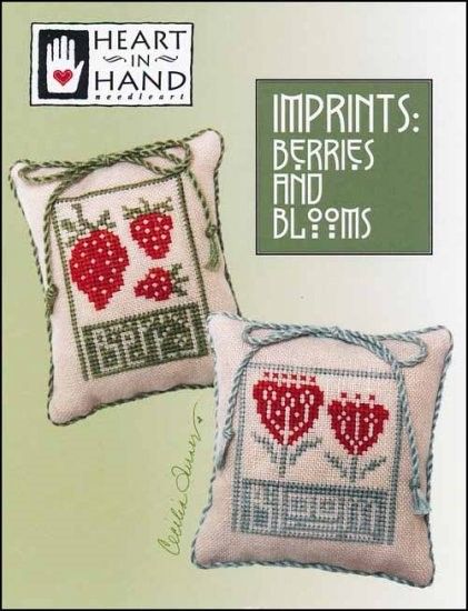 6 x Imprints X-Stitch Pattern, Title: Berries &amp; Blooms