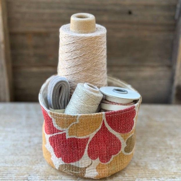 Soft Kantha Cozie Containter