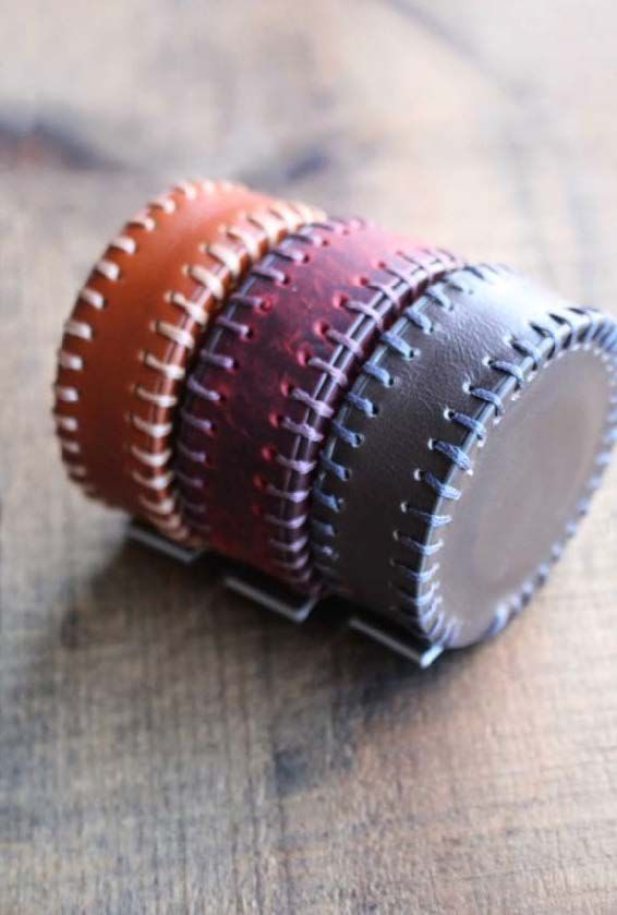 Hand-Stitched Leather Tape Measure