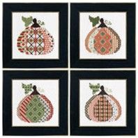 Patterned Pumpkin X-Stitch Kit, Title: 4 Kit