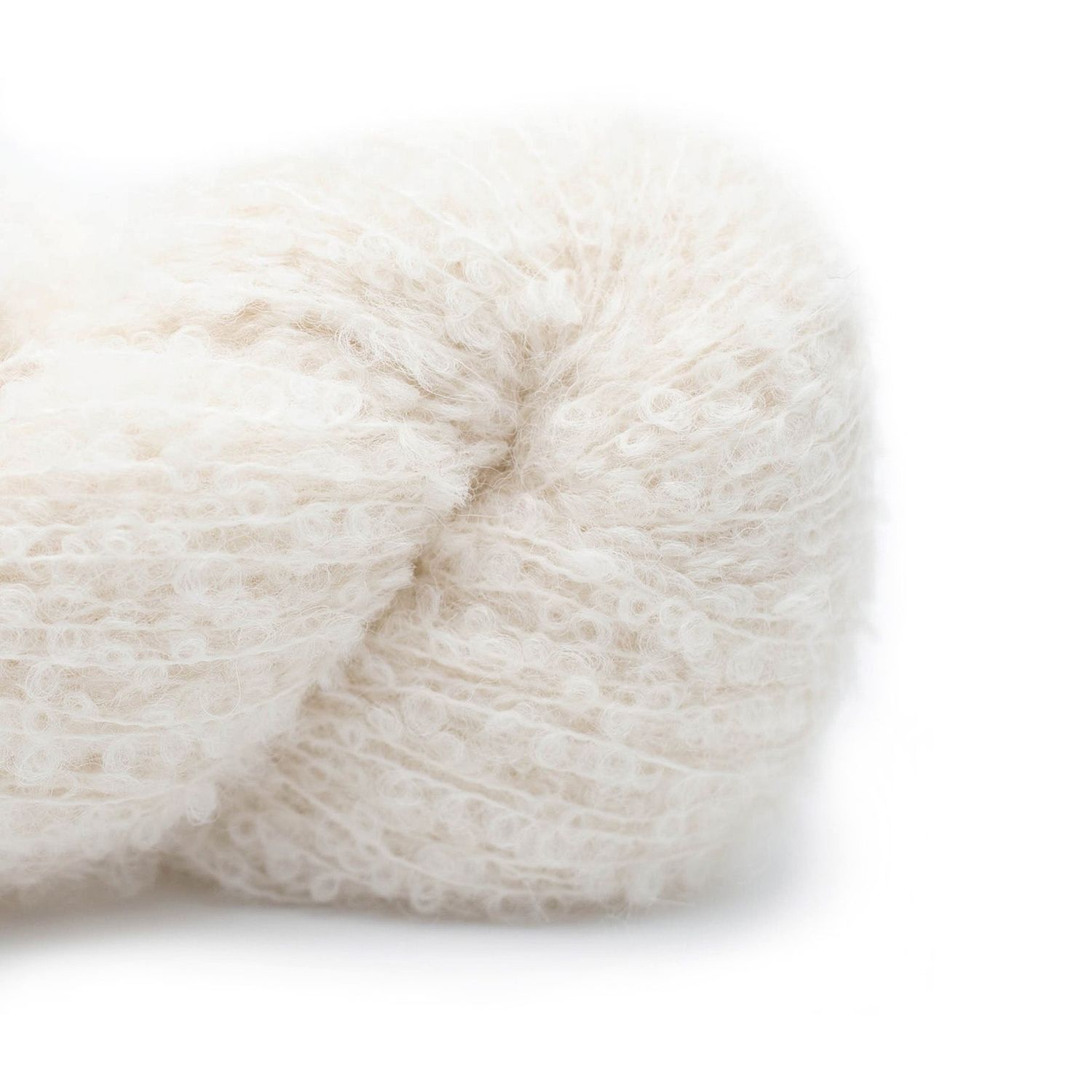 Alpaca Boucle, Color: 0001 Natural White