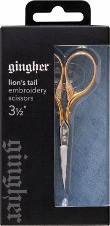 Gingher Scissors, Size: 3 1/2 Goldhandle Lions Tail