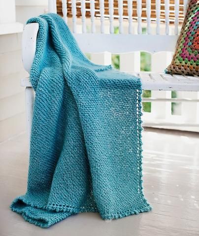 CM Wee Ones, Title: Picot-Edge Baby Blanket &amp; Washcloth