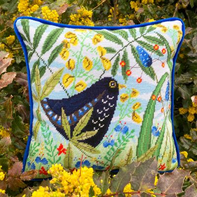 Bothy Threads Tapestry Kit, Title: Blackbird Merle