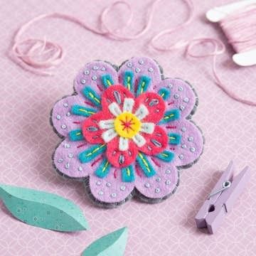 Felting Craft Kit, Title: Beatrix Flower