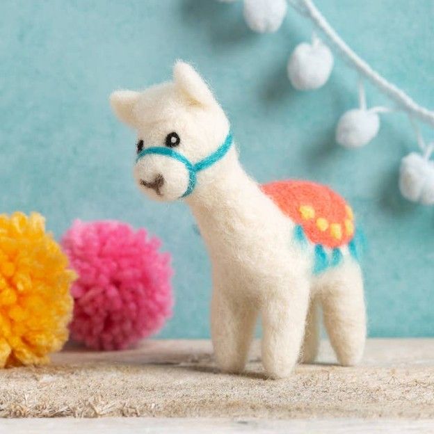 Needle Felting Kit, Title: Alpaca
