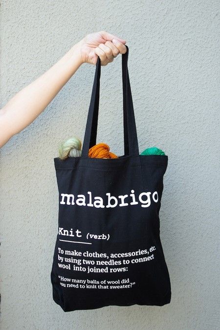 Malabrigo Tote, Color: Black - Definition