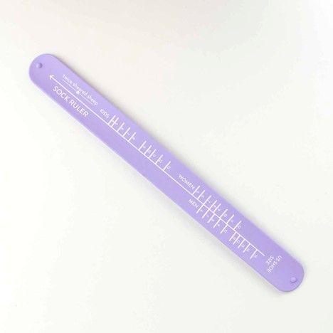 Sock Sizing Ruler, Color: Lavender