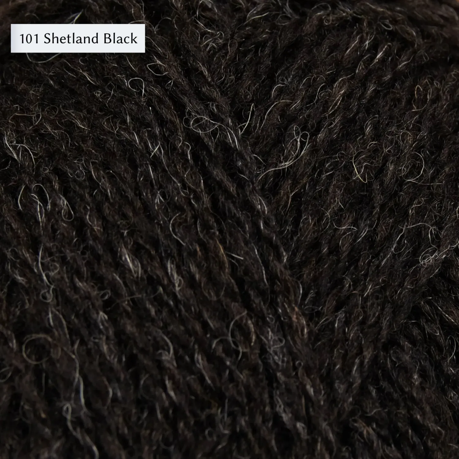 Jamieson's of Shetland Spindrift Yarn, Color: 101 Shetland Black