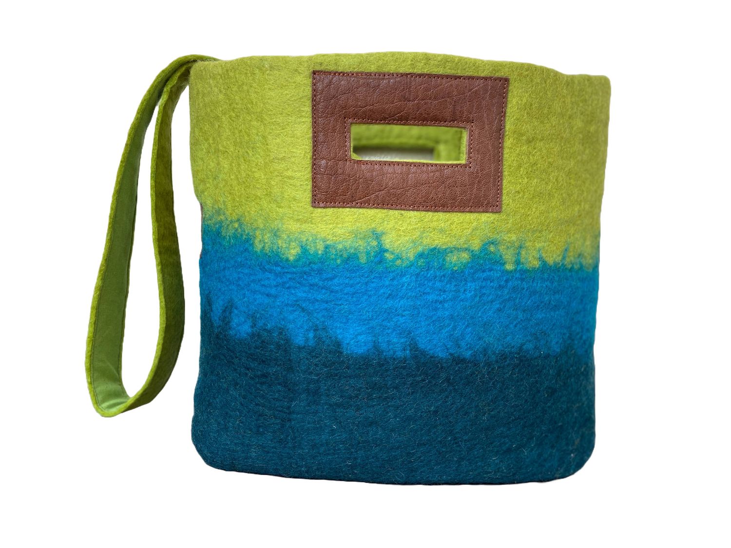 Ombre Tote Bag, Color: Aqua