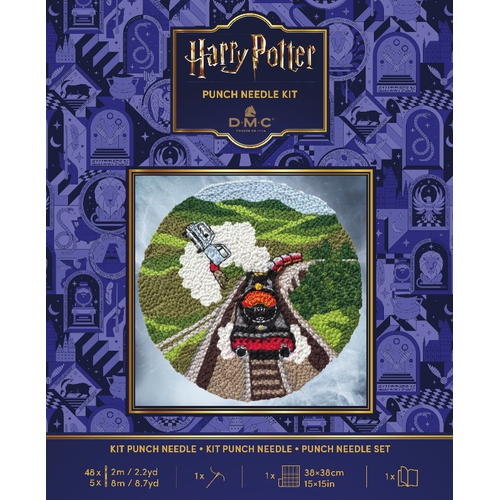 Harry Potter Punch Needle Kit, Design: Flying Car