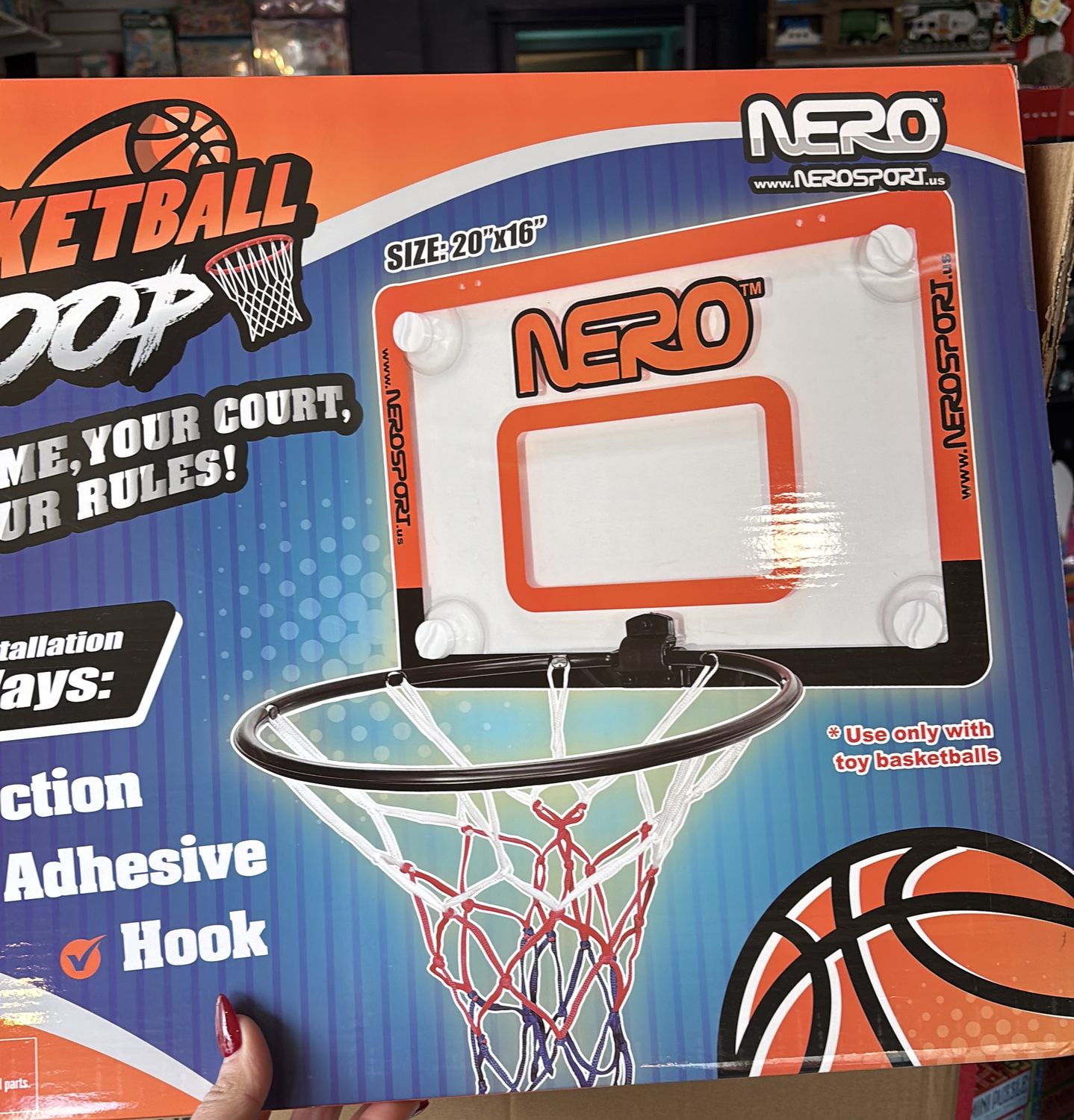 Nero basketball hoop large wall