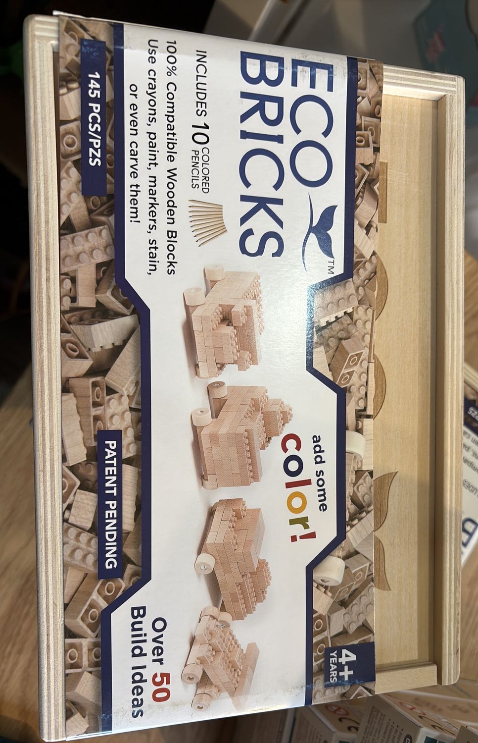 Eco brick 145 pieces natural 