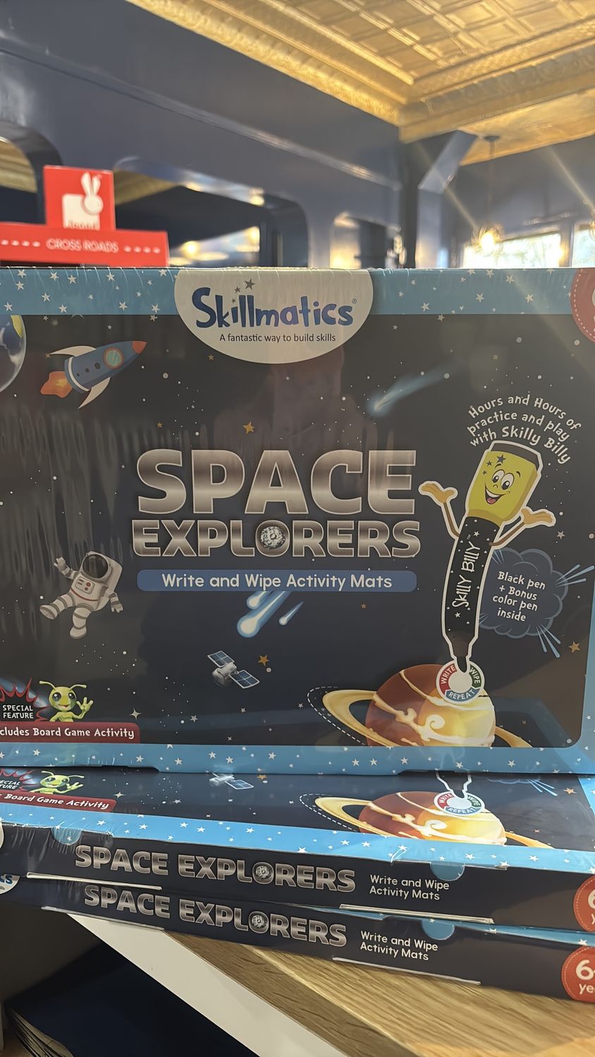 Space Explorers write and wipe activity mat