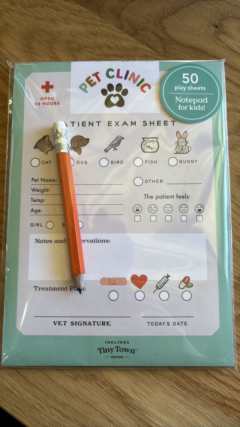 Inklings pet clinic pad 