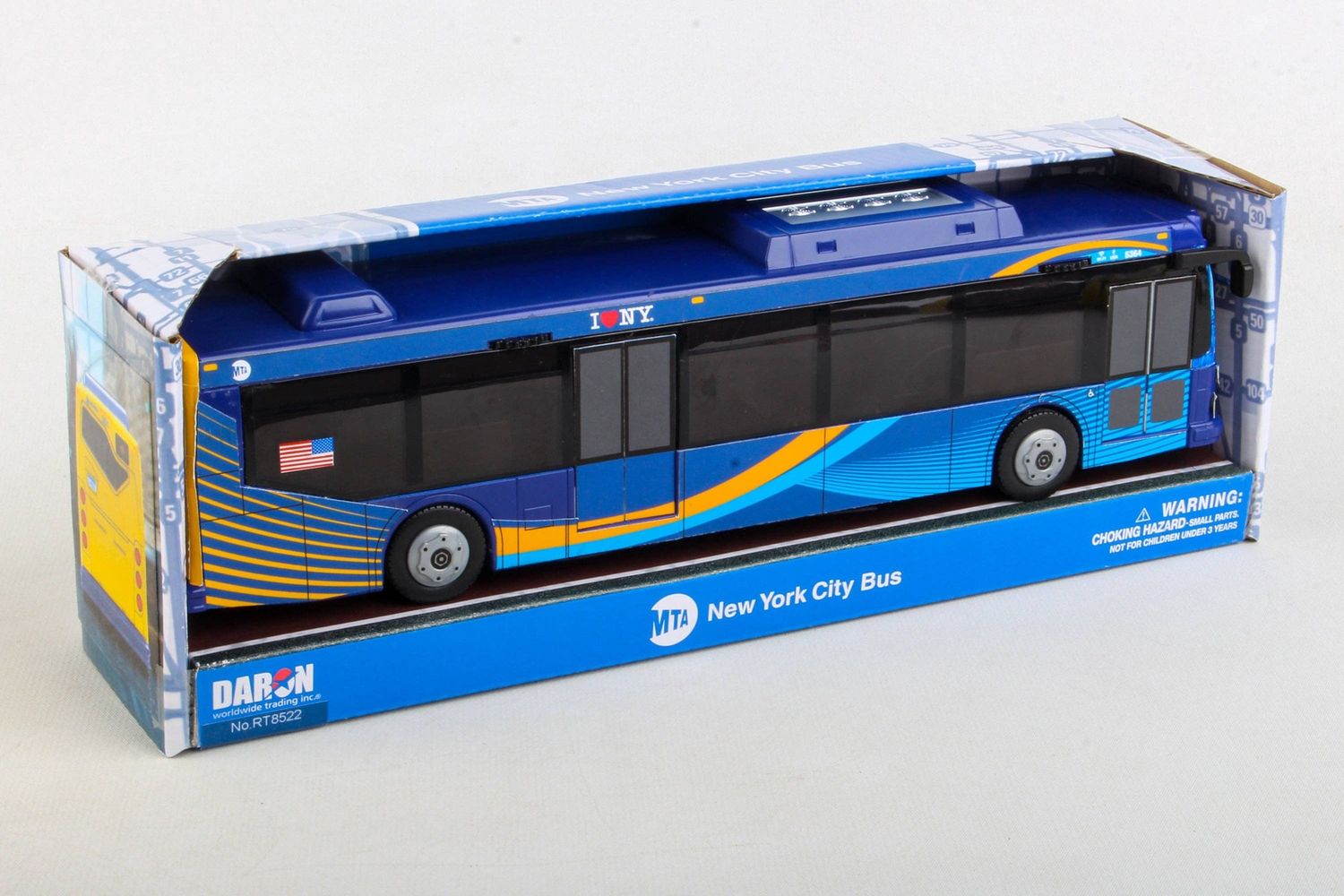 RT8522 MTA 11 Inch Bus New Colors by Daron Toys