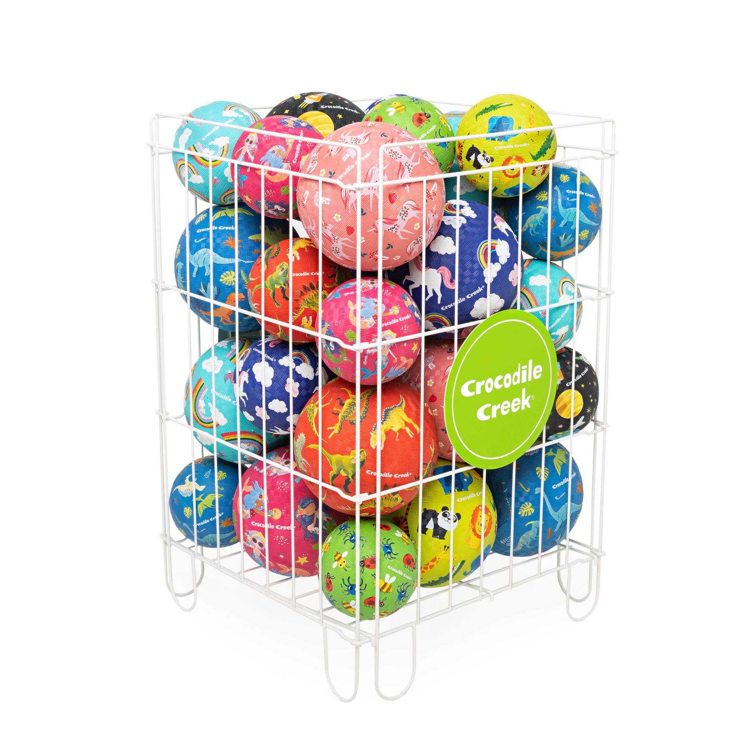 5" &amp; 7" Playground Ball Assortment (48 Balls) With Display