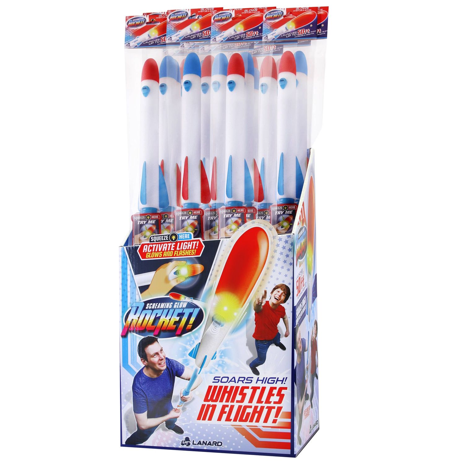Screaming Glow Rocket 24-unit Display