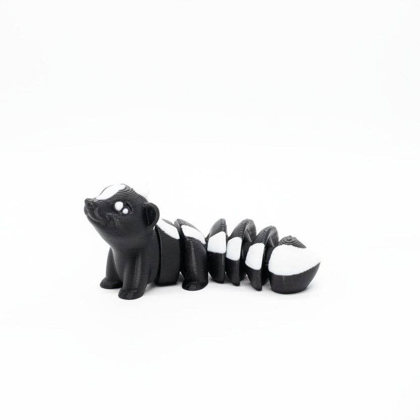 Skunk • Mini 3D Printed Articulated Animal • Flexi Animals • Pocket Pets • Pocket Pals • Desk Pets