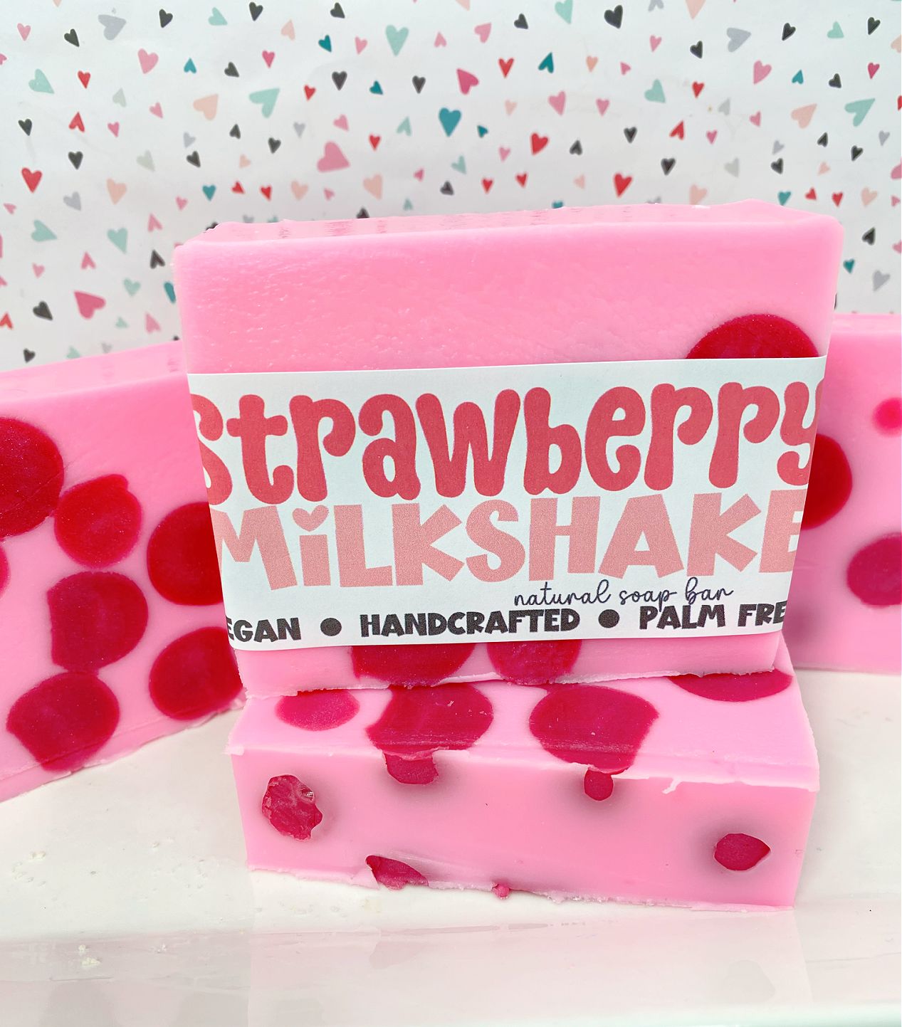 Strawberry Milkshake - Handmade Soap Bar - Spring/Summer 