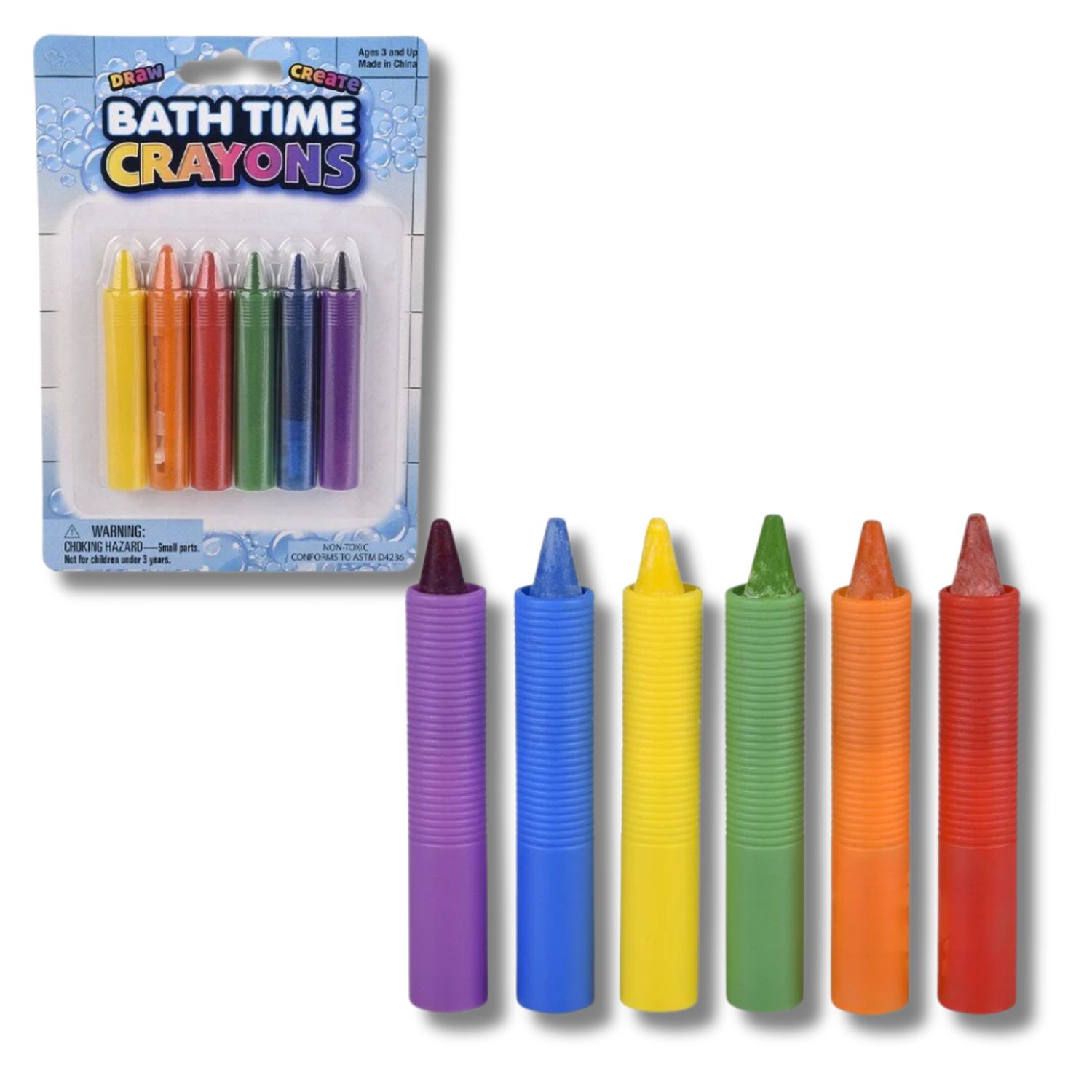 Bath Time Mini Crayons For Back To School Kids- Assorted