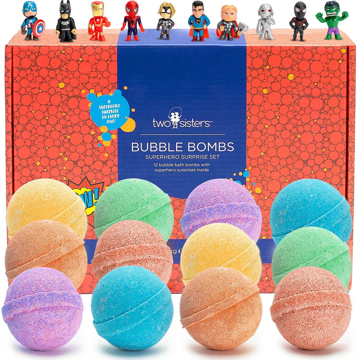 Superhero Bath Bombs for Kids (12 Pack)
