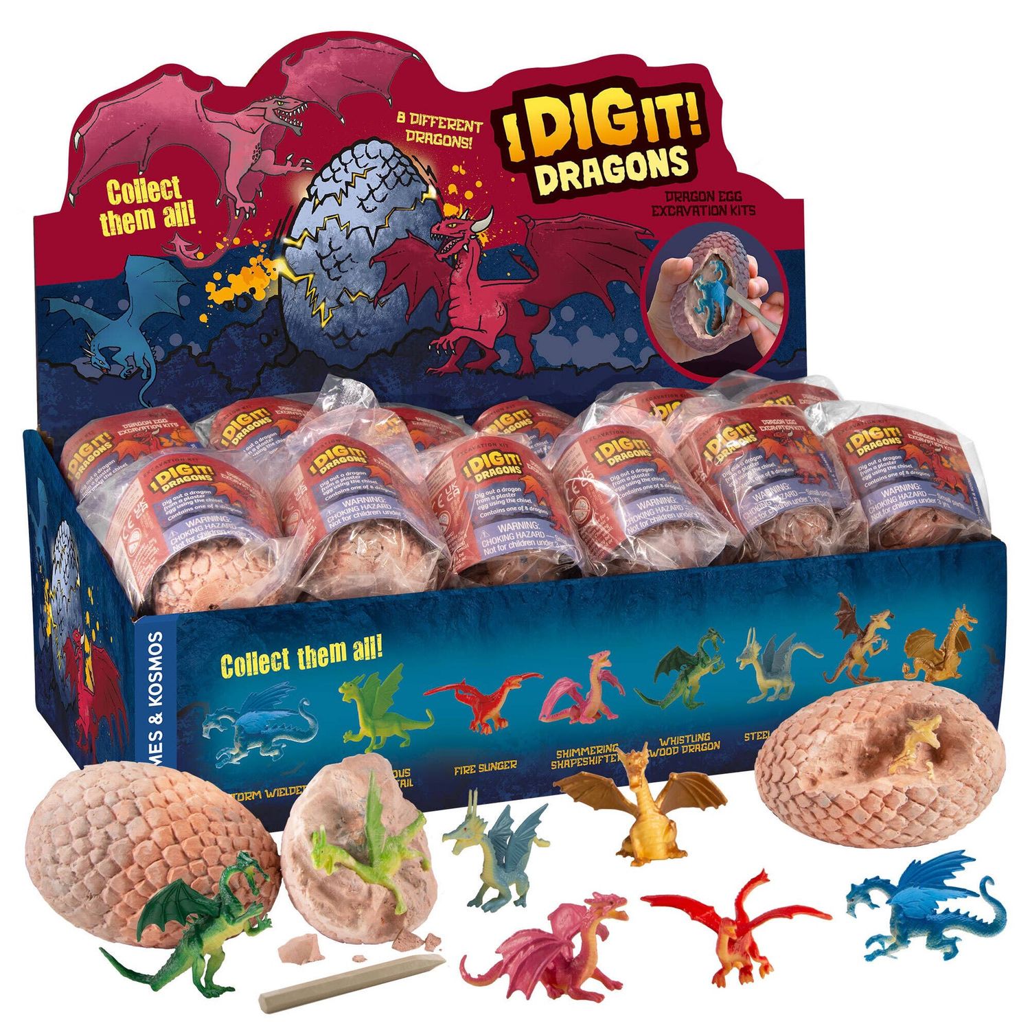 I Dig It! Dragons - Dragon Egg  24-Unit Display