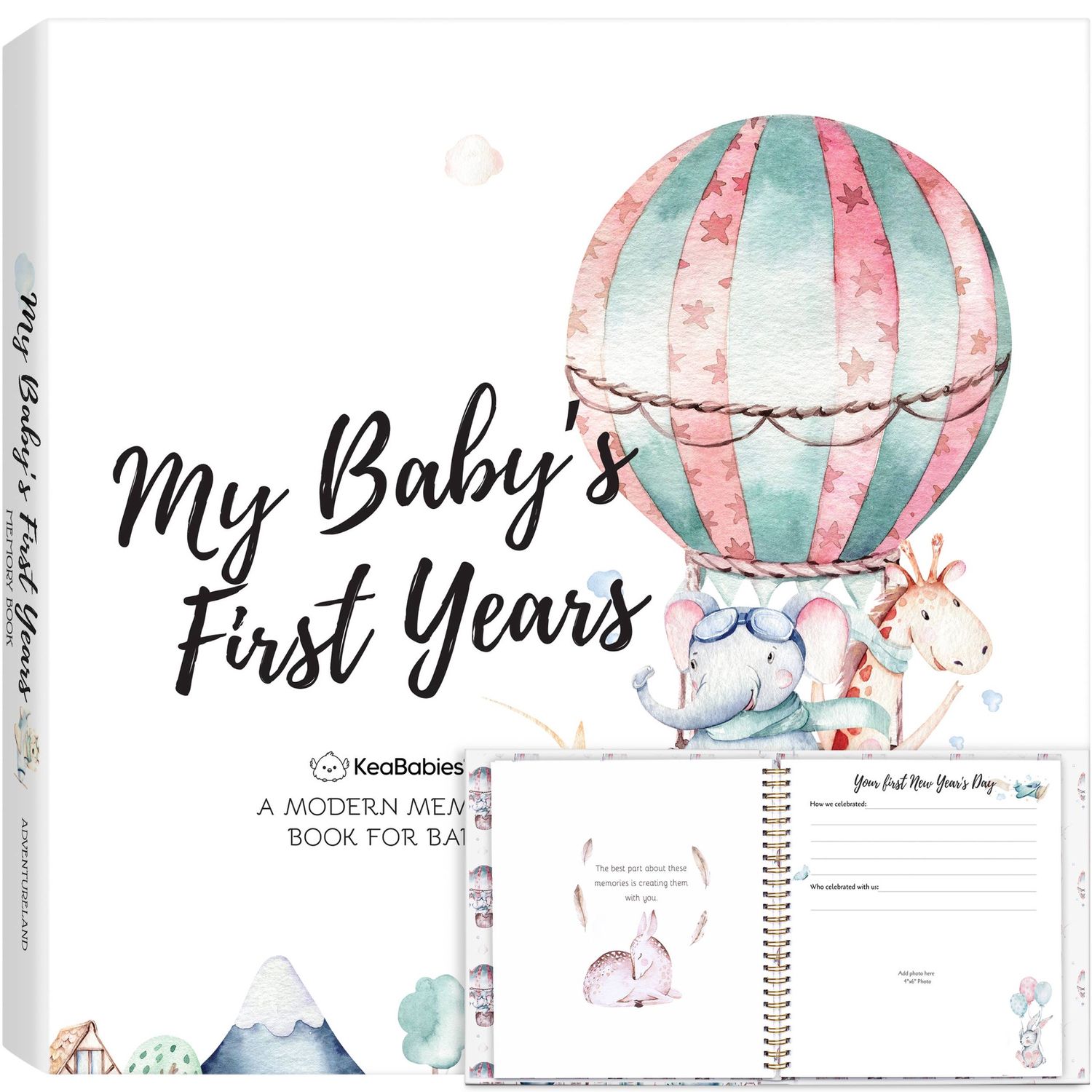 KeaBabies Baby First Years Memory Book: AdventureLand