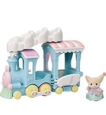 Calico Critters Floating Cloud Rainbow Train, Doll Playset