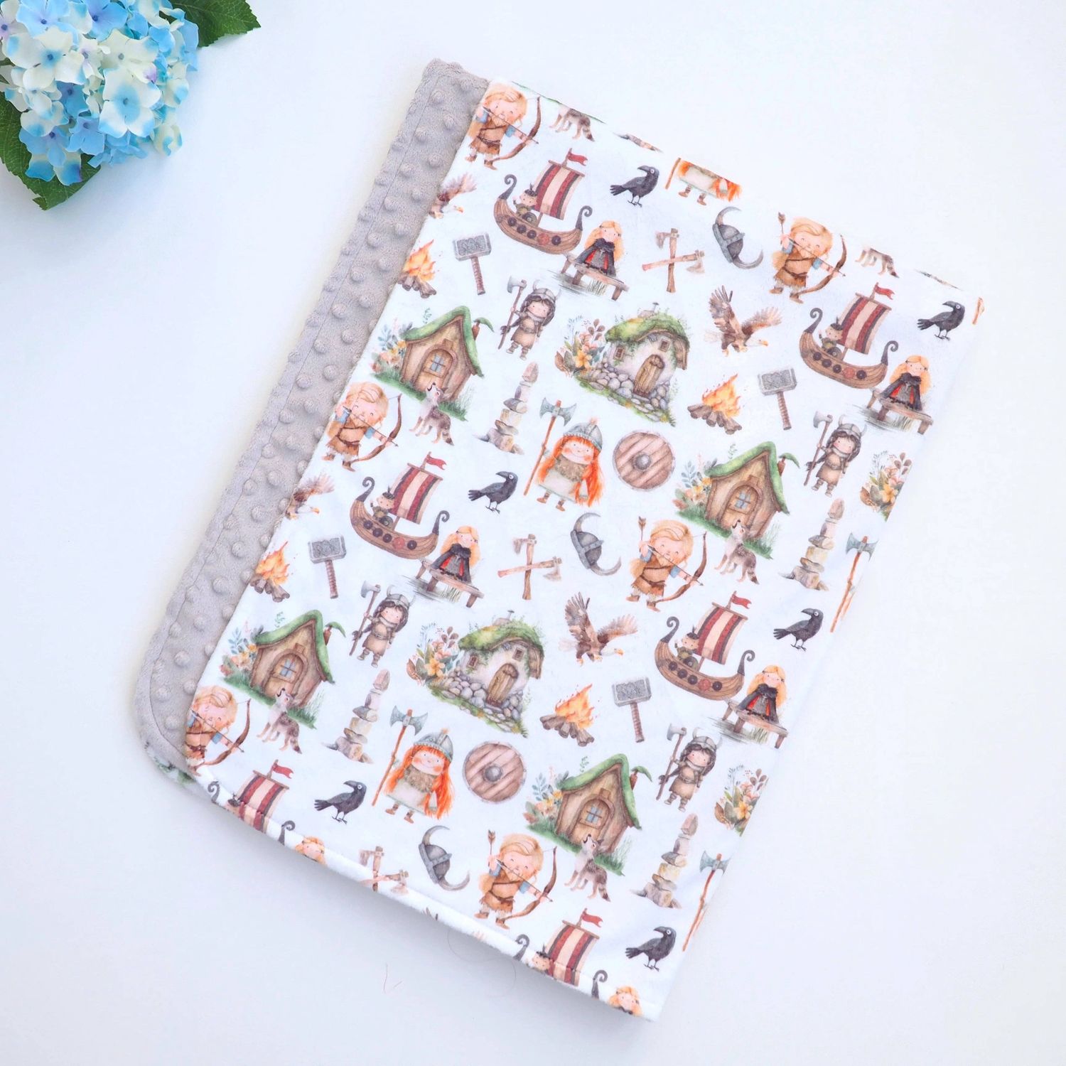Baby &amp; Toddler Minky Blanket - Vikings