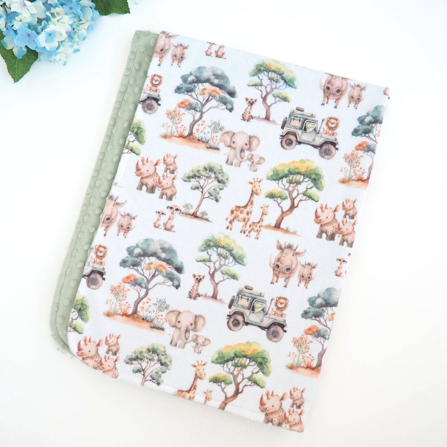 Baby &amp; Toddler Minky Blanket - Safari Adventure