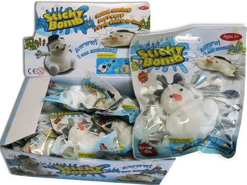 Snowman Sticky Splat Ball