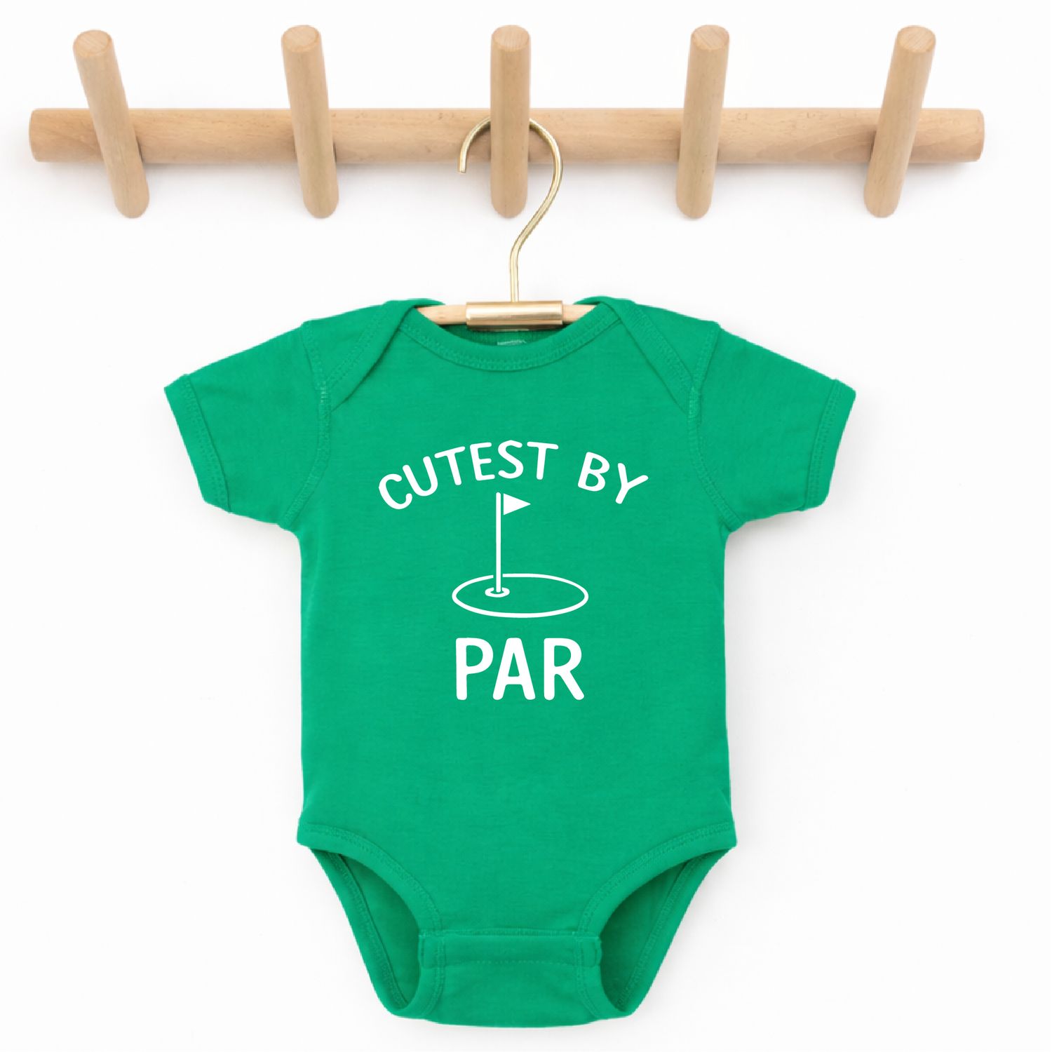 Cutest by Par, Golf Onesie for Baby: Green / 12m onesie