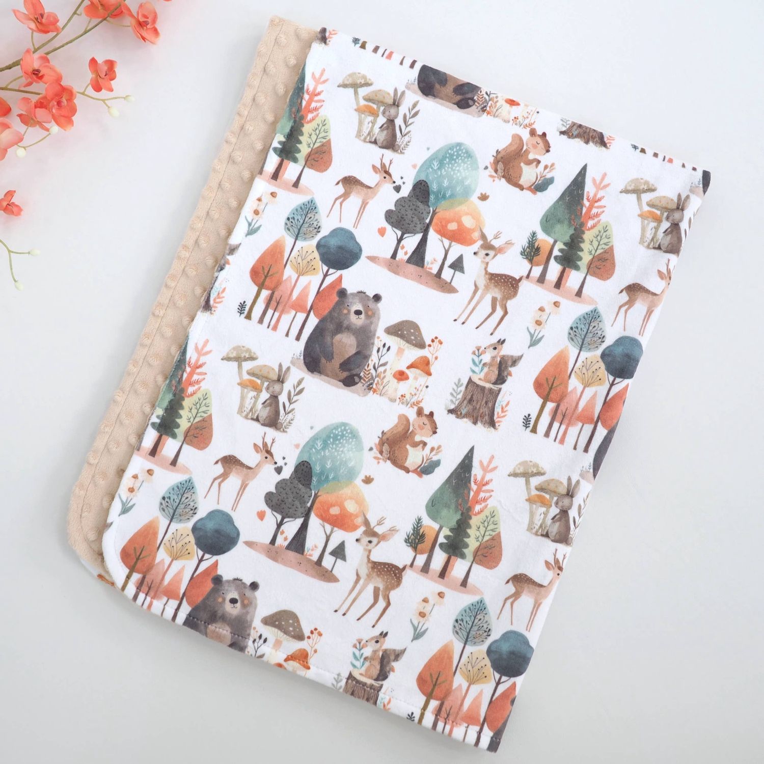Baby &amp; Toddler Minky Blanket -Enchanted Forest